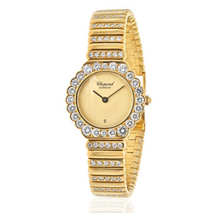 Chopard 18K Yellow Gold Diamond Vintage Cocktail Women Watch