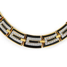 David Webb Manhattan Minimalism Parthenon Black Enamel Necklace - The Back Vault