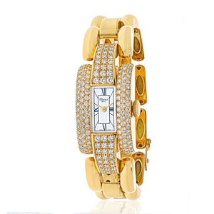 Chopard 18K Yellow Gold La Strada Diamond Women Watch