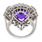 Amethyst And Diamond Cocktail Ring - The Back Vault