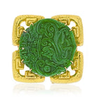 David Webb 18K Yellow Gold Carved Jade Pendant And A Brooch - The Back Vault