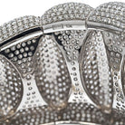 18K White Gold 85 Carats Diamond Pave Cuff Bracelet - The Back Vault