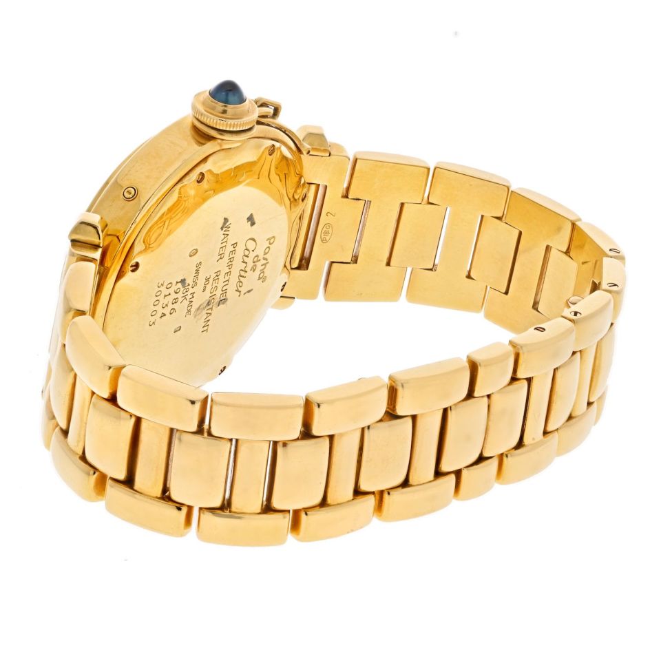 Cartier Vintage Pasha 18K Yellow Gold 38mm Perpetual Calendar Automatic Watch - The Back Vault