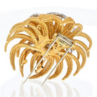 David Webb Platinum & 18K Yellow Gold 8 Carat Diamond Spray Brooch - The Back Vault