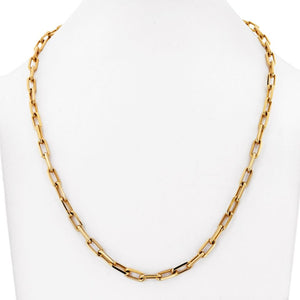 Cartier 18K Yellow Gold Santos Link 21 Inch Chain Necklace