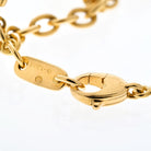 David Webb 18K Yellow Gold Carved Jade Link Chain Necklace - The Back Vault