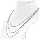 Platinum Old Cut Marquise Vintage Diamond 56 inches Diamonds by the Yard Necklace - The Back Vault