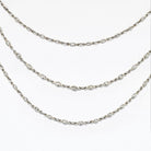 Platinum Old Cut Marquise Vintage Diamond 56 inches Diamonds by the Yard Necklace - The Back Vault