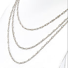 Platinum Old Cut Marquise Vintage Diamond 56 inches Diamonds by the Yard Necklace - The Back Vault