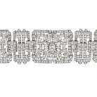 Platinum 1930's Statement Deco 47.00cttw Diamond Bracelet - The Back Vault