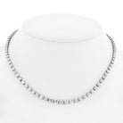 Tiffany & Co. 21.70cttw Victoria Round Cut Diamond Tennis Necklace - The Back Vault