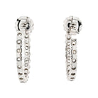 18K White Gold 6 Carats Diamond Hoop Earrings - The Back Vault