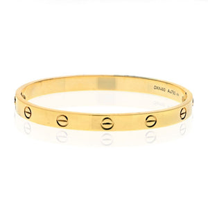 Cartier Love 18K Yellow Gold Love Size 18 Bracelet