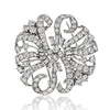 Tiffany & Co. Platinum 7.20cttw Diamond Double Clip Brooch