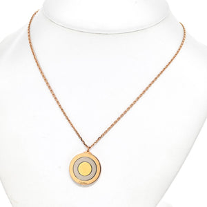 Cartier 18K Tri Color Bullseye Tricolor Necklace