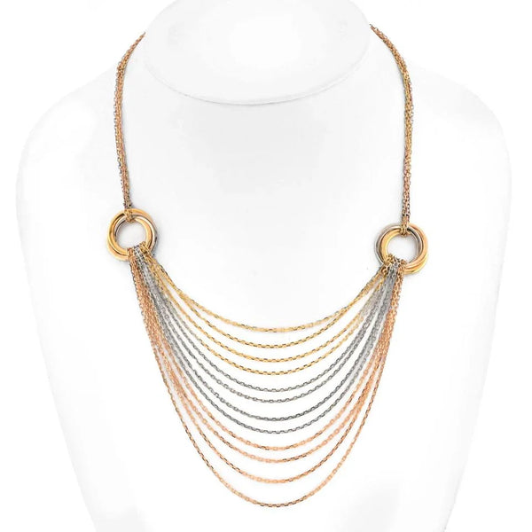 Cartier Trinity Tricolors 18K Tri Color Multi Chain Trinity