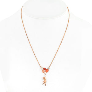 Van Cleef & Arpels 18K Rose Gold Mercred A Paris Coral Girl Charm Necklace