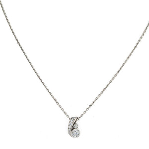 Cartier Platinum 0.80cttw Round Diamond Solitaire Necklace