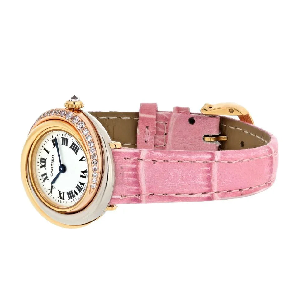 Cartier Trinity 18K Tri Color Trinity Round Dial 27mm 1990's
