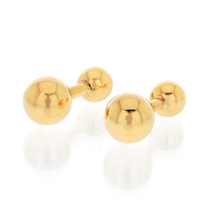 Cartier 18K Yellow Gold Barbell Cuff Links