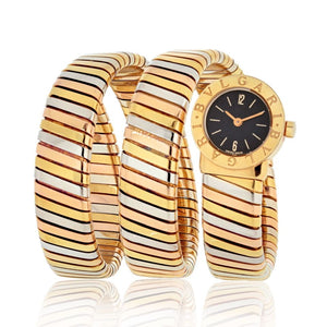 Bvlgari 18K Tri Color BB191T Tricolor Tubogas Watch. Bvlgari 18K Tri Color BB191T Tricolor Tubogas Watch