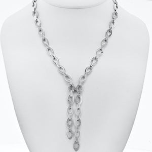 Cartier 18K White Gold Diadea Lariat 6.65cttw Necklace