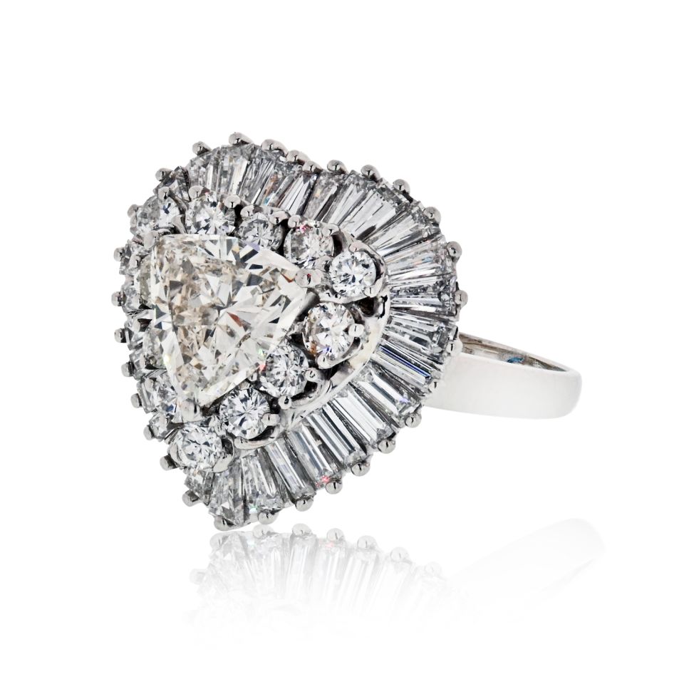 Oscar Heyman 1.82 carat Trillian Diamond J/SI2 GIA Ring Dant Ring - The Back Vault