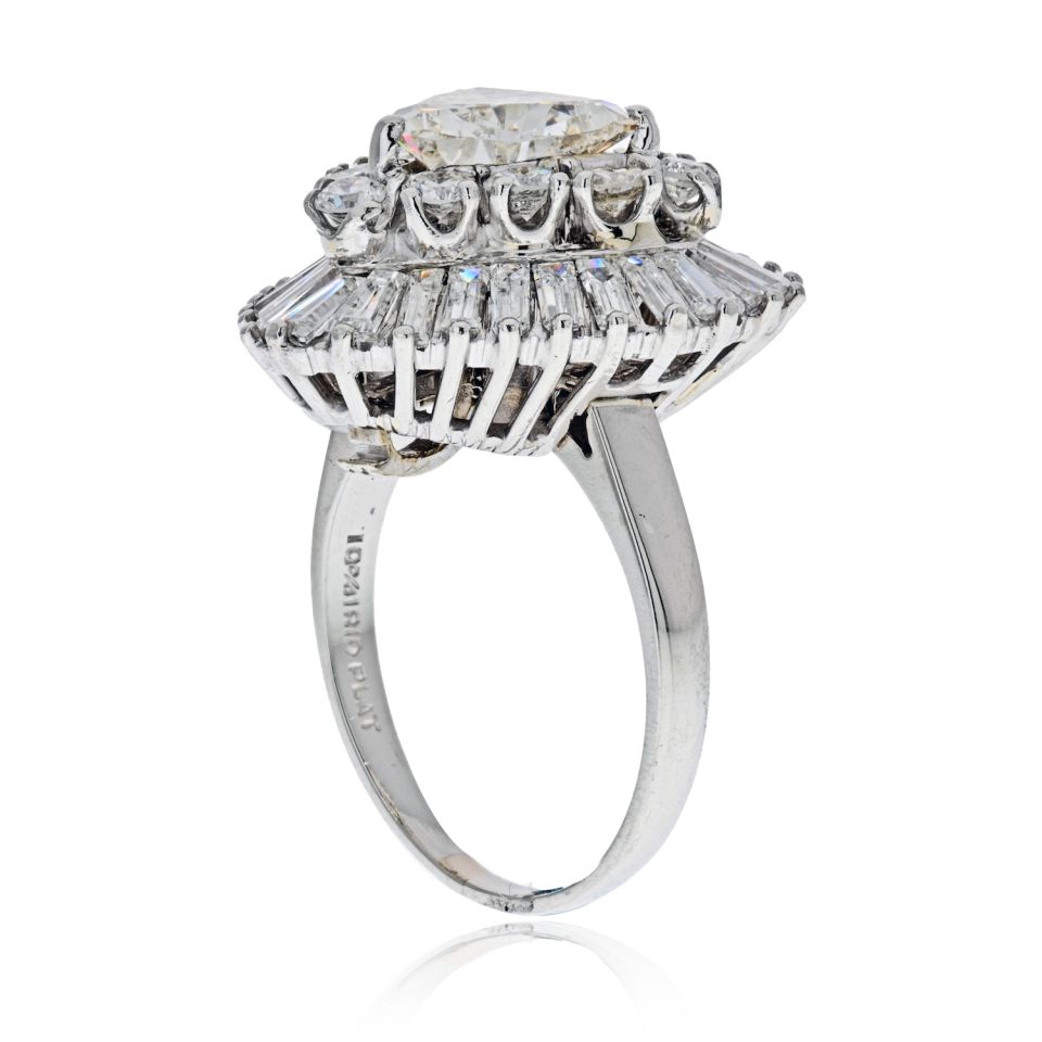 Oscar Heyman 1.82 carat Trillian Diamond J/SI2 GIA Ring Dant Ring - The Back Vault