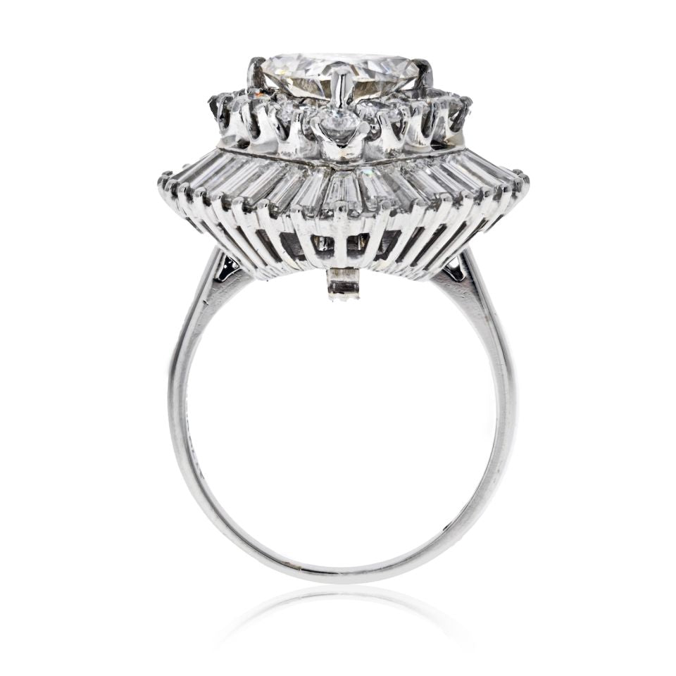 Oscar Heyman 1.82 carat Trillian Diamond J/SI2 GIA Ring Dant Ring - The Back Vault