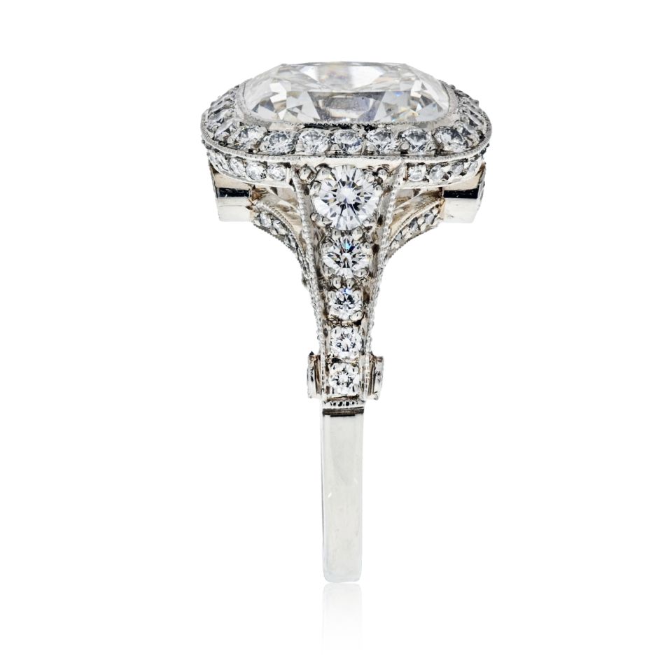 Tiffany & Co. Legacy 5 carat Cushion Cut Diamond E/VS2 Engagement Ring - The Back Vault