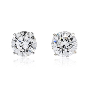 8.96 cttw Round Diamond Stud Earrings (J, SI1-SI2, GIA)