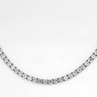 14K White Gold 22.86cts Diamond Tennis Necklace - The Back Vault