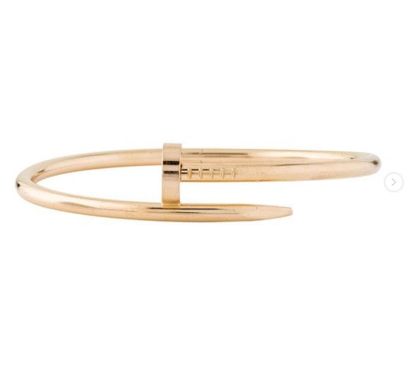 Cartier Juste Un Clou Nail Bracelet 18K Pink Gold Size 17 - The Back Vault