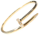 Cartier Juste Un Clou 18K Yellow Gold Diamond Size 18 Bracelet - The Back Vault